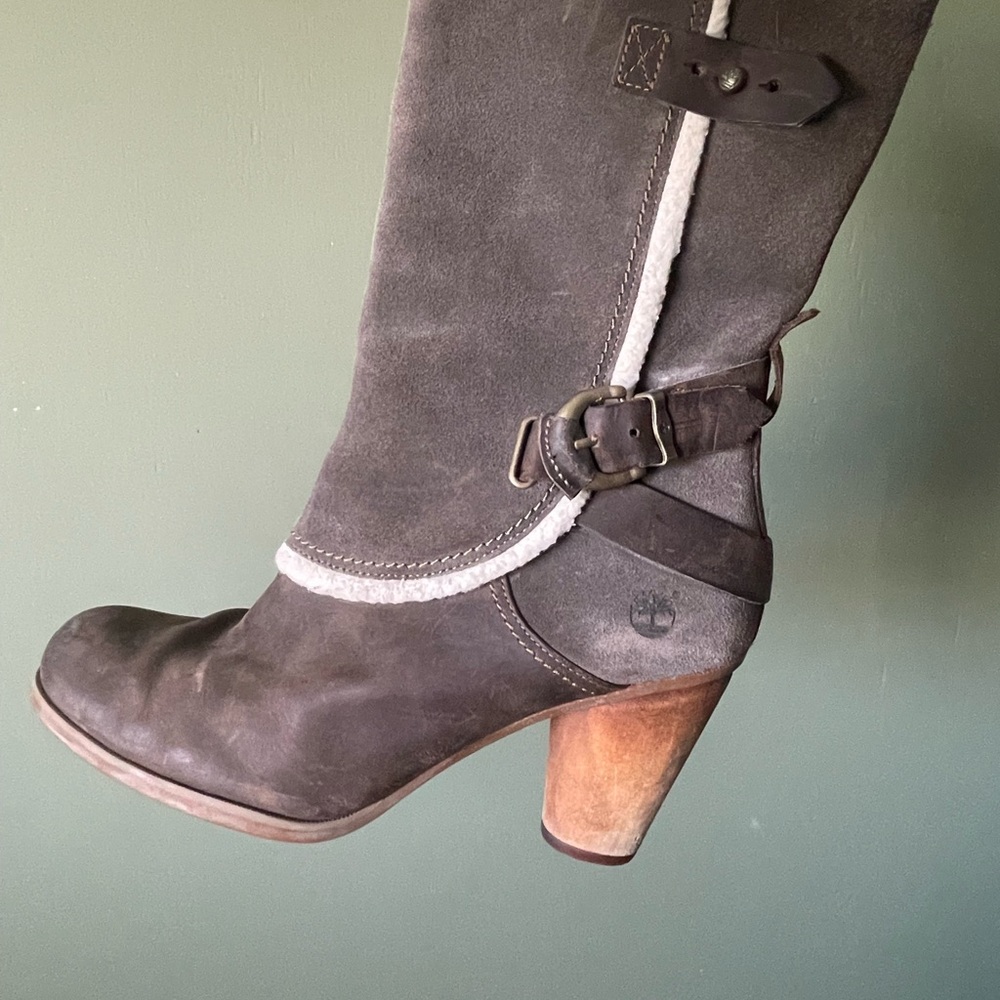 Timberland Mid-Calf Block Heel Boots ✨